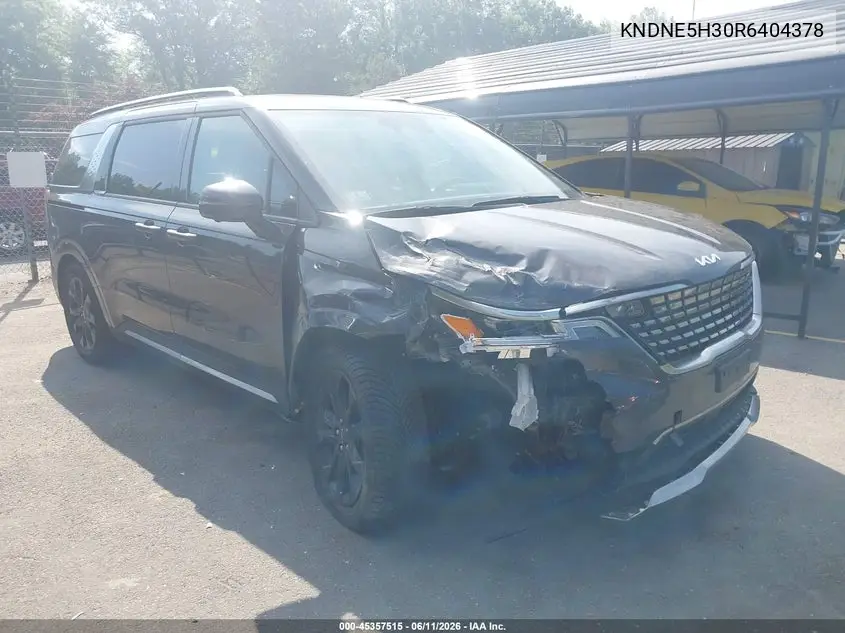 2024 Kia Carnival Mpv Sx Prestige VIN: KNDNE5H30R6404378 Lot: 45357515