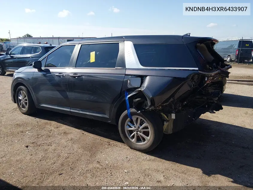 2024 Kia Carnival Mpv Lx Seat Package VIN: KNDNB4H3XR6433907 Lot: 45440926