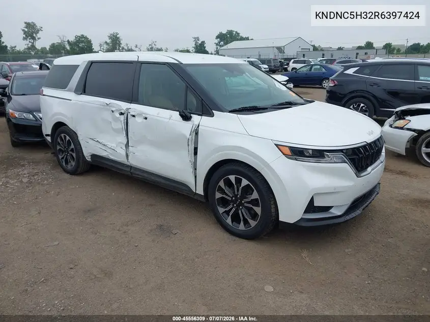 2024 Kia Carnival Mpv Ex VIN: KNDNC5H32R6397424 Lot: 45556309