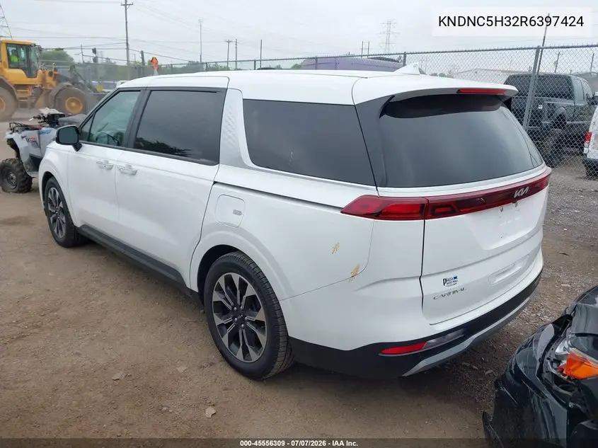 2024 Kia Carnival Mpv Ex VIN: KNDNC5H32R6397424 Lot: 45556309