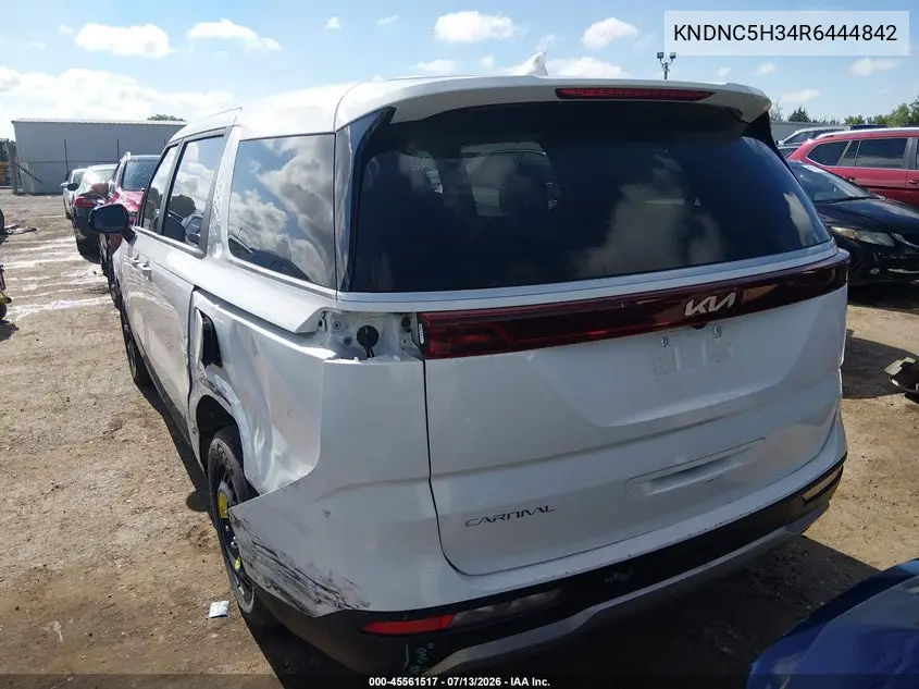 2024 Kia Carnival Mpv Ex VIN: KNDNC5H34R6444842 Lot: 45561517