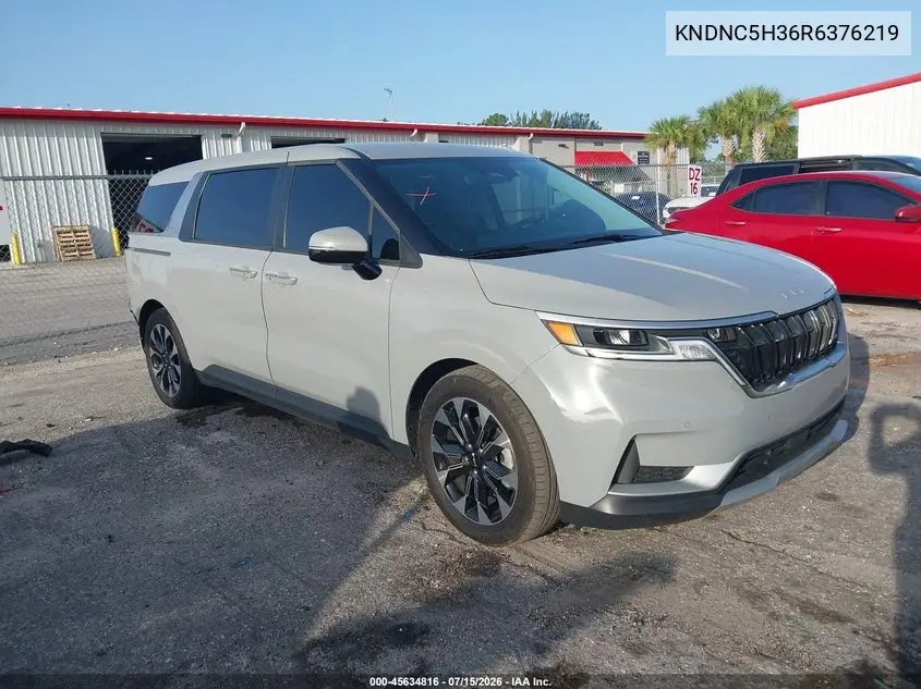 2024 Kia Carnival Mpv Ex VIN: KNDNC5H36R6376219 Lot: 45634816