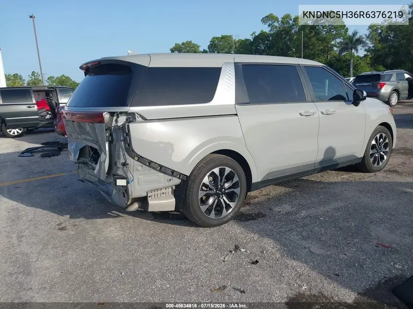 2024 Kia Carnival Mpv Ex VIN: KNDNC5H36R6376219 Lot: 45634816