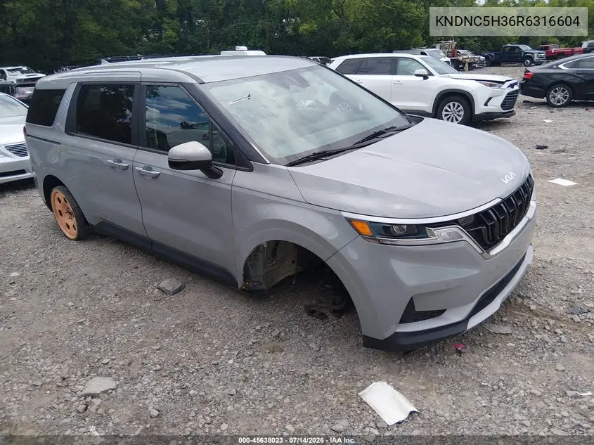 2024 Kia Carnival Mpv Ex VIN: KNDNC5H36R6316604 Lot: 45638023