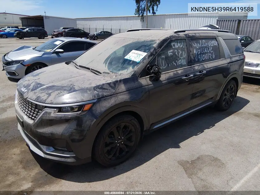 2024 Kia Carnival Mpv Sx Prestige VIN: KNDNE5H39R6419588 Lot: 45688594