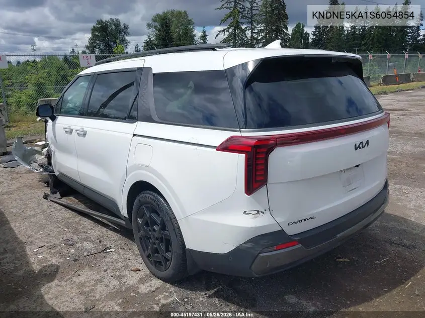 2025 Kia Carnival Mpv Hybrid Sx Prestige VIN: KNDNE5KA1S6054854 Lot: 45197431