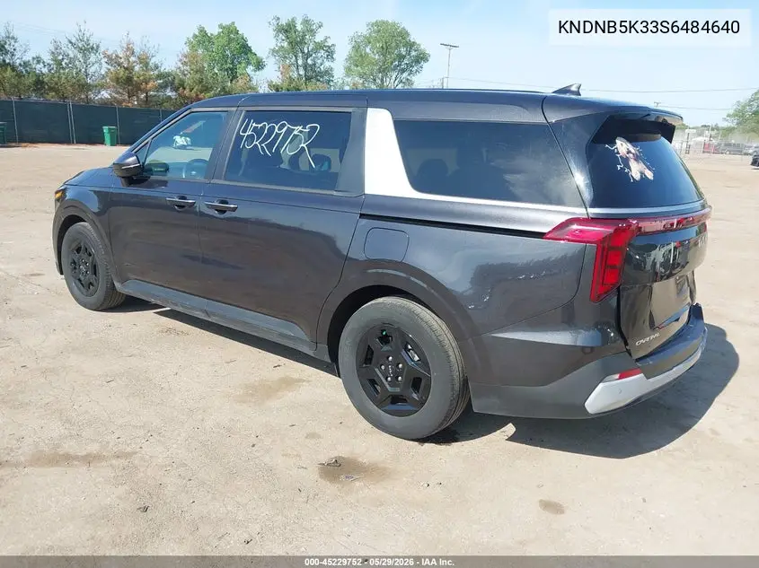 2025 Kia Carnival Mpv Lxs VIN: KNDNB5K33S6484640 Lot: 45229752