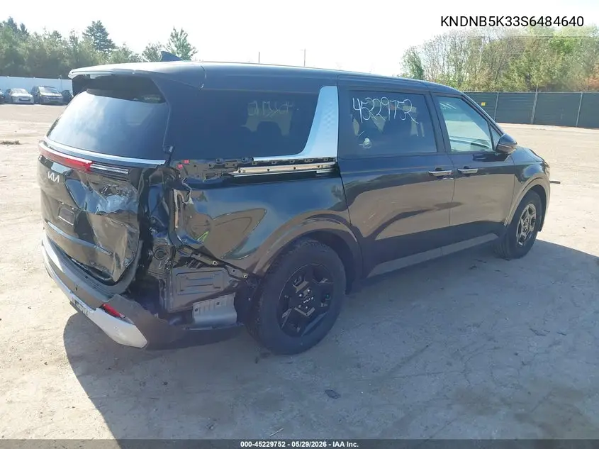 2025 Kia Carnival Mpv Lxs VIN: KNDNB5K33S6484640 Lot: 45229752