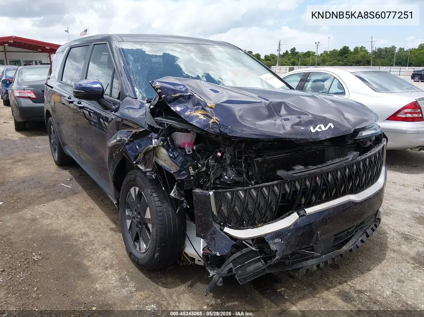 2025 Kia Carnival Mpv Hybrid Lxs VIN: KNDNB5KA8S6077251 Lot: 45245068