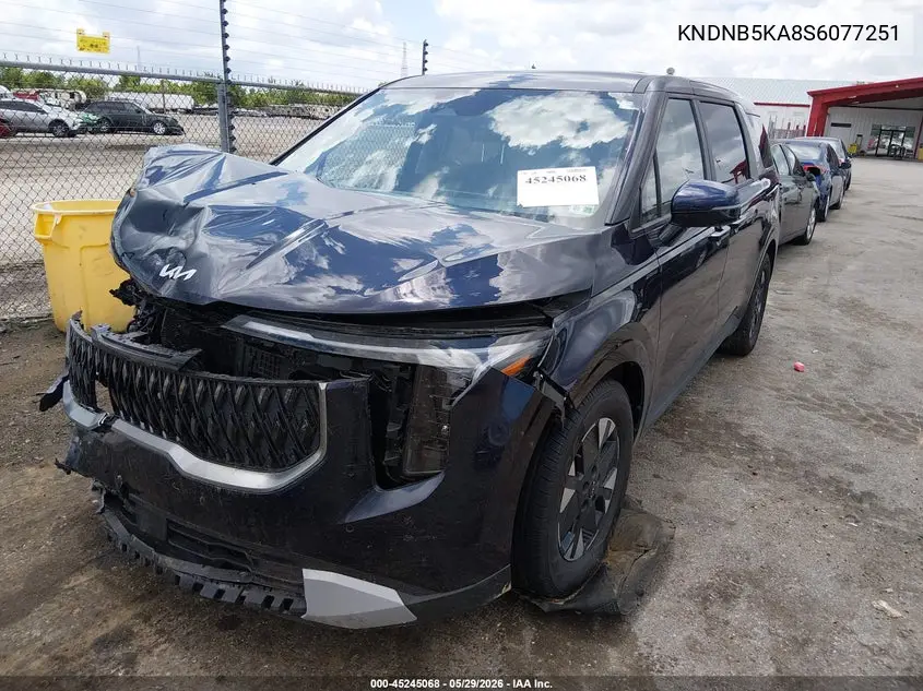 2025 Kia Carnival Mpv Hybrid Lxs VIN: KNDNB5KA8S6077251 Lot: 45245068