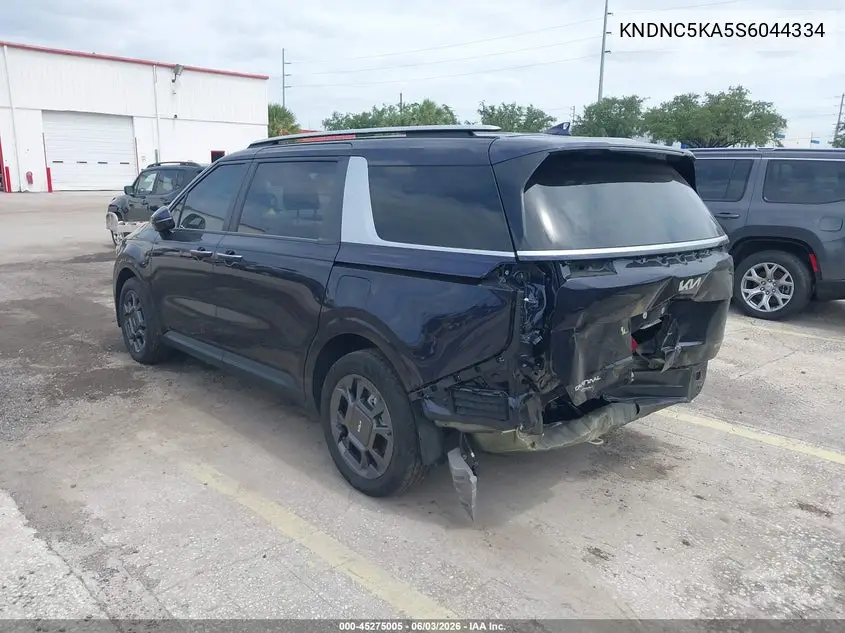 2025 Kia Carnival Mpv Hybrid Ex VIN: KNDNC5KA5S6044334 Lot: 45275005