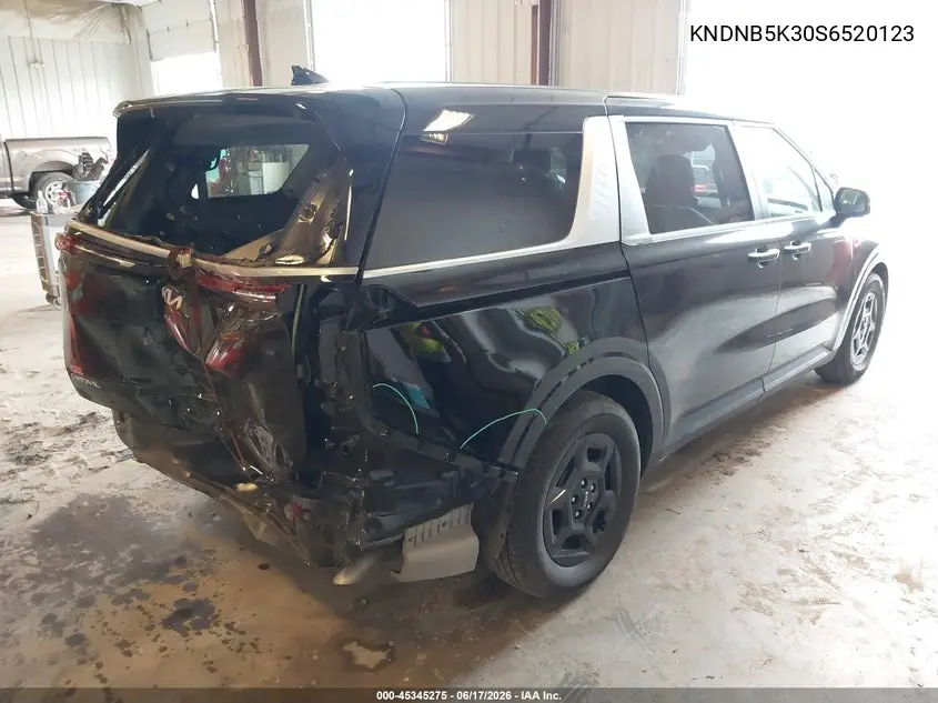2025 Kia Carnival Mpv Lxs VIN: KNDNB5K30S6520123 Lot: 45345275