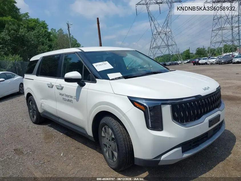 2025 Kia Carnival Mpv Hybrid Lxs VIN: KNDNB5KA3S6058932 Lot: 45363707