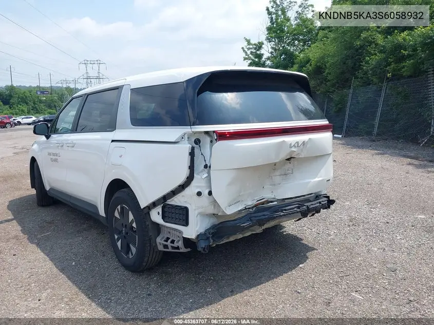 2025 Kia Carnival Mpv Hybrid Lxs VIN: KNDNB5KA3S6058932 Lot: 45363707