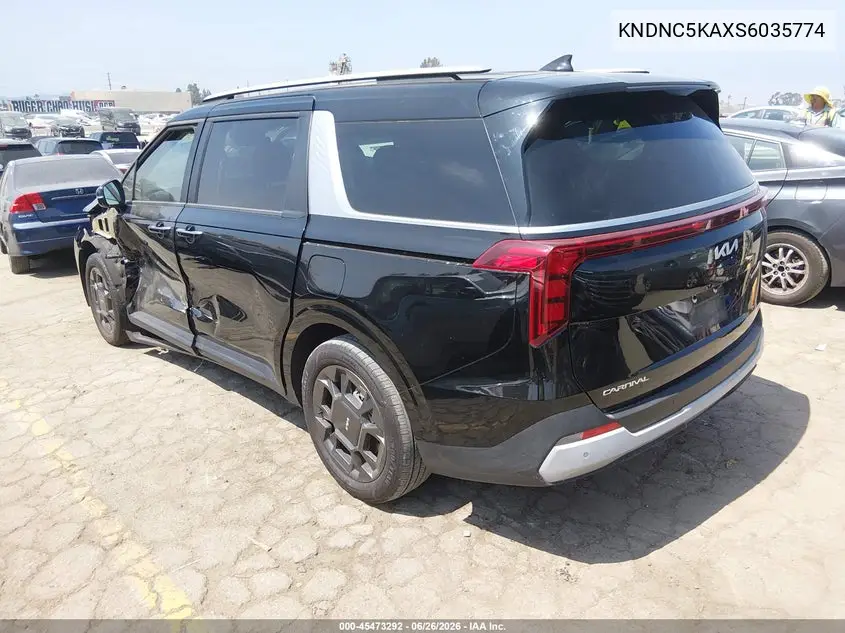 2025 Kia Carnival Mpv Hybrid Ex VIN: KNDNC5KAXS6035774 Lot: 45473292
