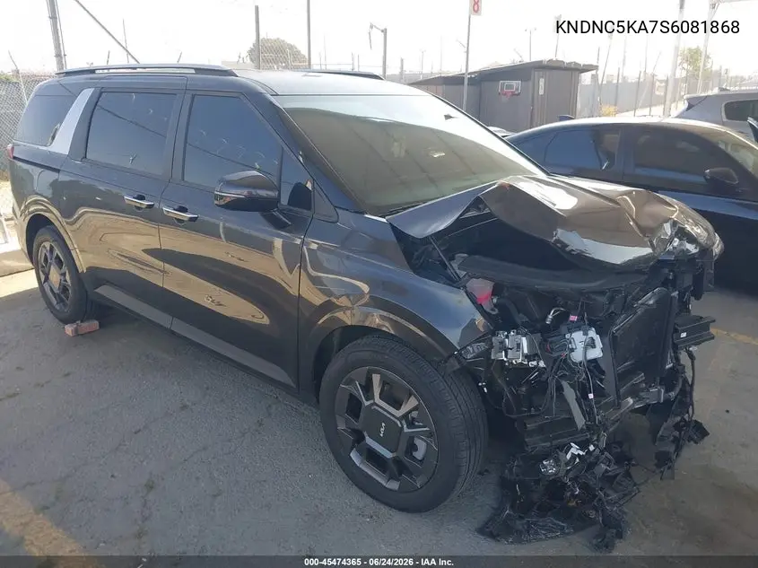 2025 Kia Carnival Mpv Hybrid Ex VIN: KNDNC5KA7S6081868 Lot: 45474365