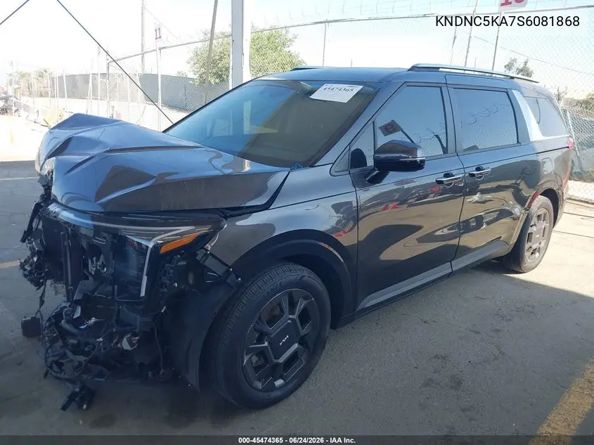 2025 Kia Carnival Mpv Hybrid Ex VIN: KNDNC5KA7S6081868 Lot: 45474365