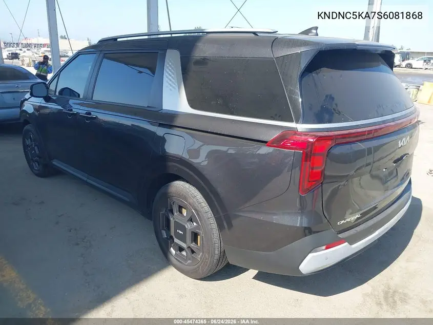 2025 Kia Carnival Mpv Hybrid Ex VIN: KNDNC5KA7S6081868 Lot: 45474365
