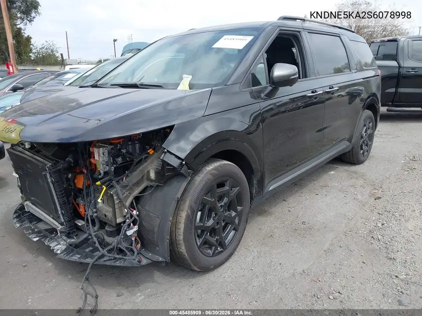 2025 Kia Carnival Mpv Hybrid Sx VIN: KNDNE5KA2S6078998 Lot: 45485909