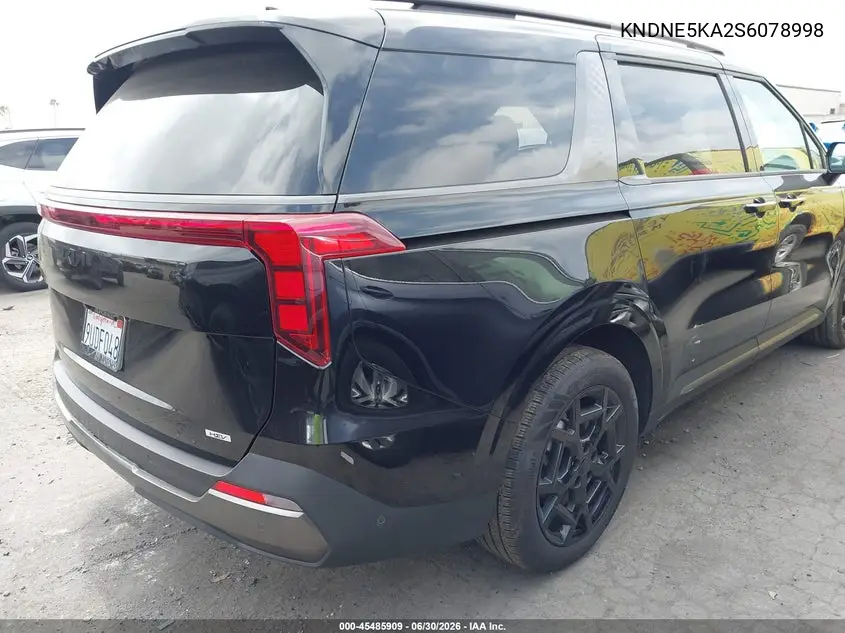 2025 Kia Carnival Mpv Hybrid Sx VIN: KNDNE5KA2S6078998 Lot: 45485909