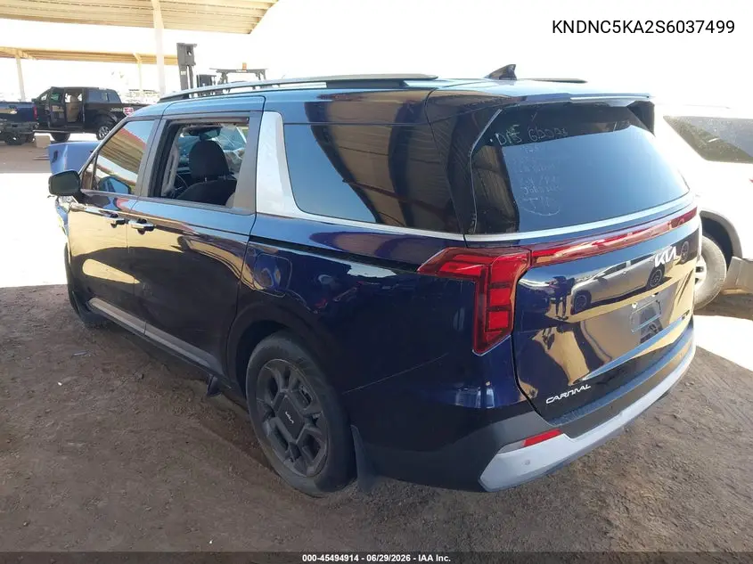 2025 Kia Carnival Mpv Hybrid Ex VIN: KNDNC5KA2S6037499 Lot: 45494914