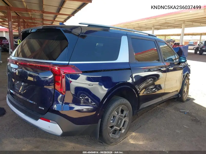 2025 Kia Carnival Mpv Hybrid Ex VIN: KNDNC5KA2S6037499 Lot: 45494914