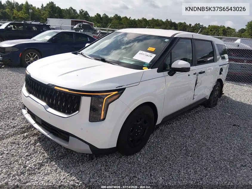 2025 Kia Carnival Mpv Lxs VIN: KNDNB5K37S6543026 Lot: 45574828