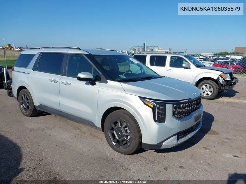 2025 Kia Carnival Mpv Hybrid Ex VIN: KNDNC5KA1S6035579 Lot: 45590971