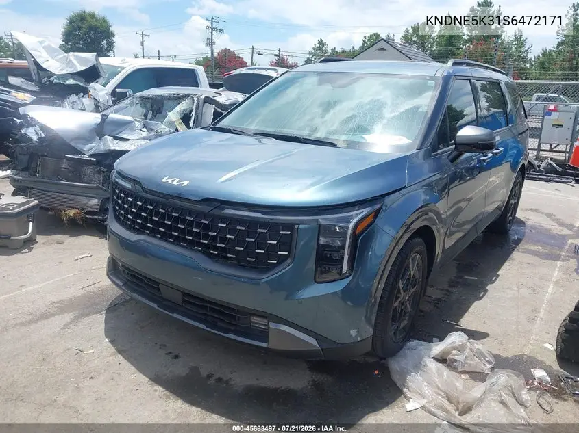 2025 Kia Carnival Mpv Sx Prestige VIN: KNDNE5K31S6472171 Lot: 45683497