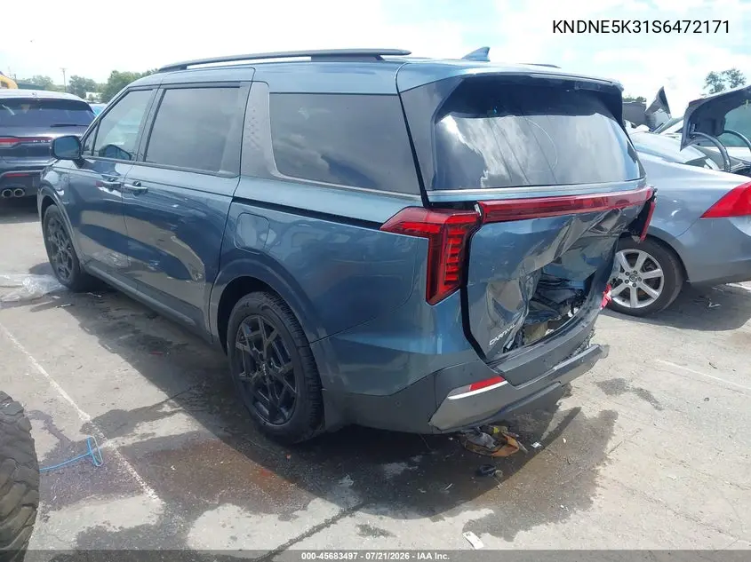 2025 Kia Carnival Mpv Sx Prestige VIN: KNDNE5K31S6472171 Lot: 45683497