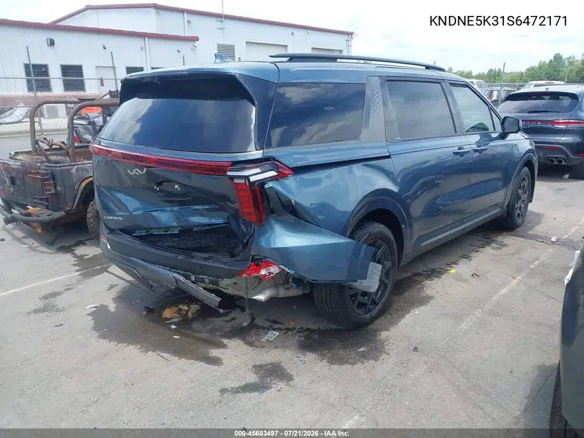 2025 Kia Carnival Mpv Sx Prestige VIN: KNDNE5K31S6472171 Lot: 45683497