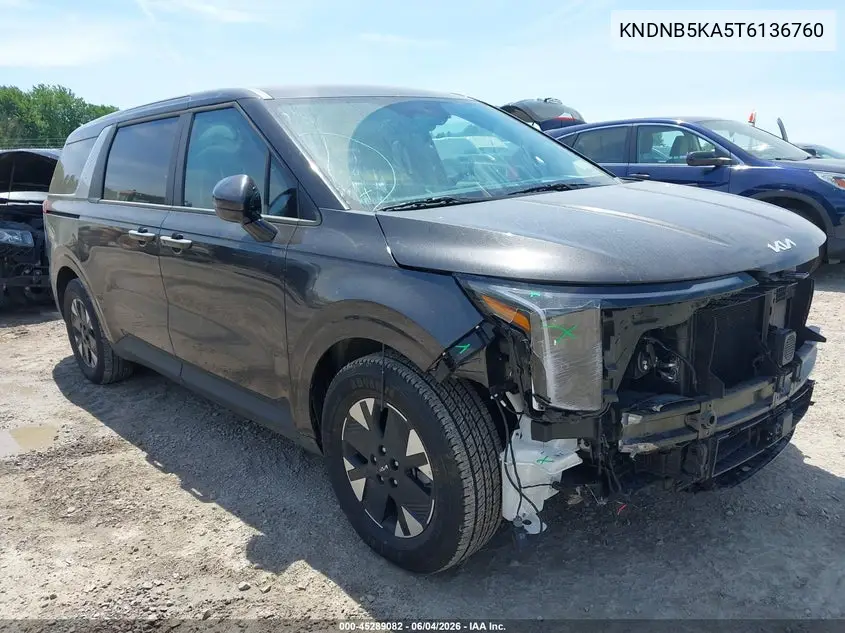 2026 Kia Carnival Mpv Hybrid Lxs VIN: KNDNB5KA5T6136760 Lot: 45289082