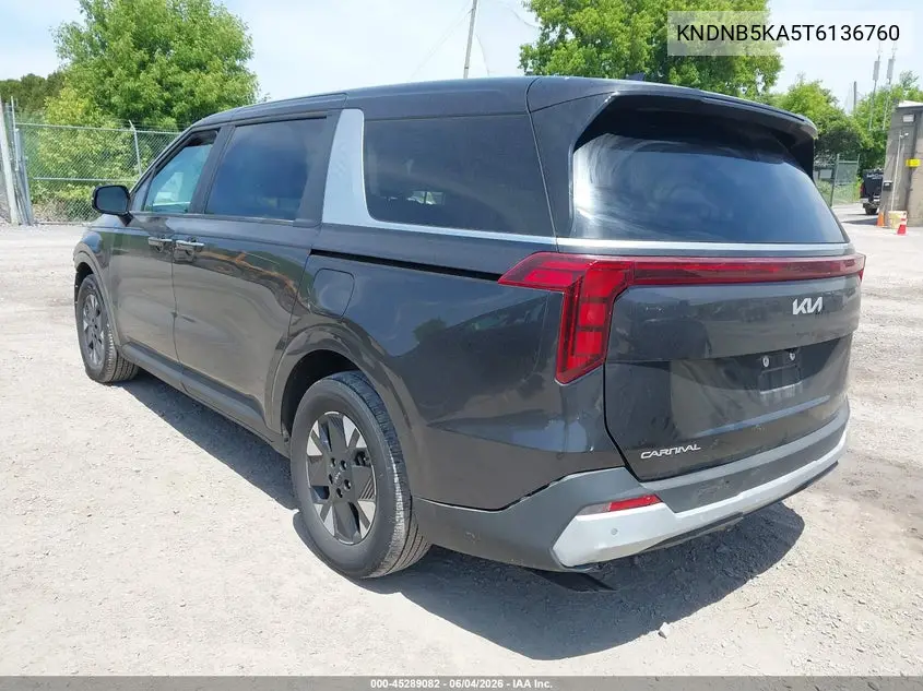 2026 Kia Carnival Mpv Hybrid Lxs VIN: KNDNB5KA5T6136760 Lot: 45289082