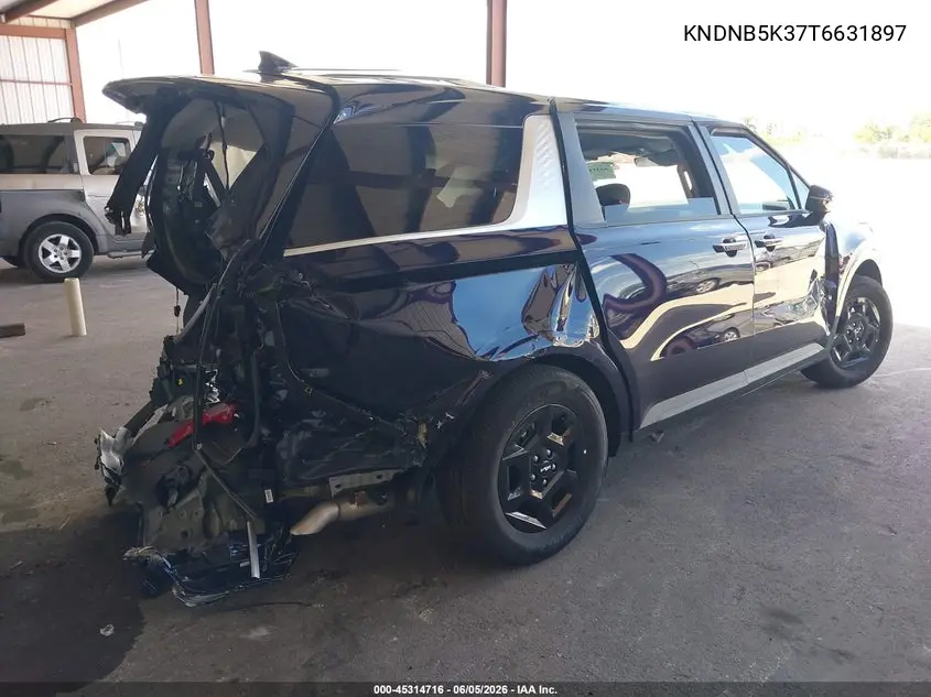2026 Kia Carnival Mpv Lxs VIN: KNDNB5K37T6631897 Lot: 45314716