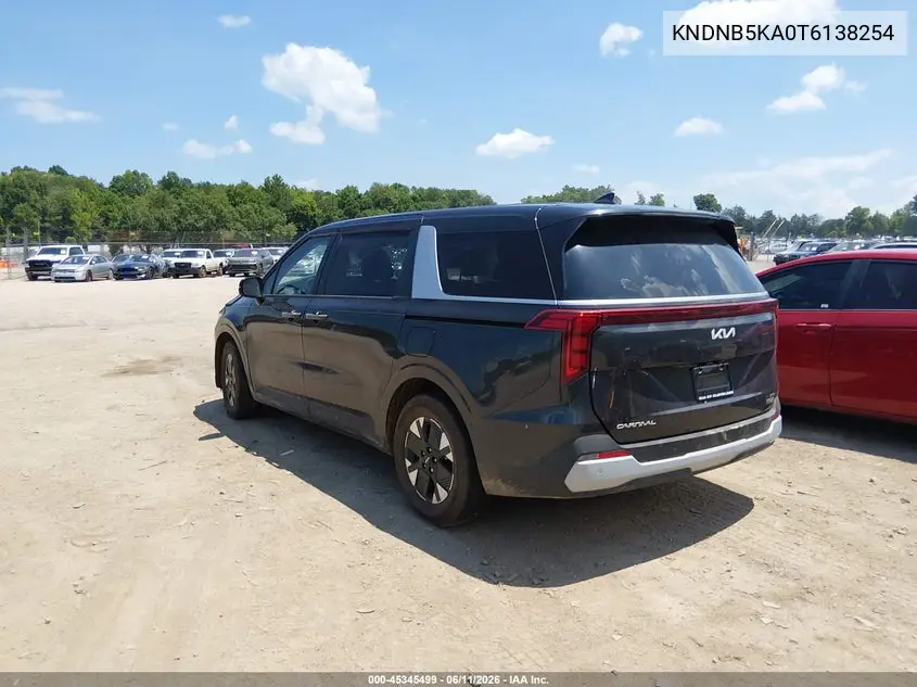 2026 Kia Carnival Mpv Hybrid Lxs VIN: KNDNB5KA0T6138254 Lot: 45345499
