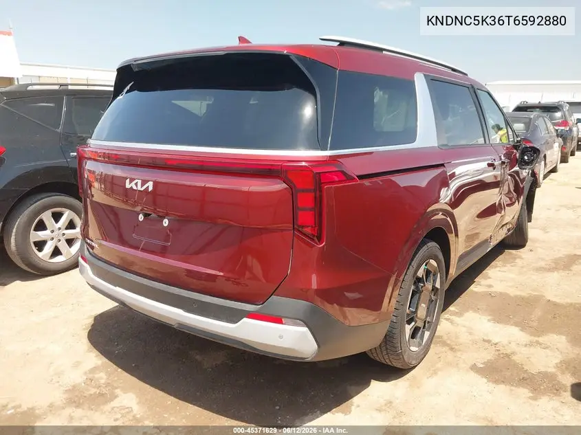 2026 Kia Carnival Mpv Ex VIN: KNDNC5K36T6592880 Lot: 45371629