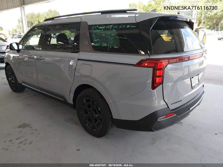 2026 Kia Carnival Mpv Hybrid Sx VIN: KNDNE5KA7T6116730 Lot: 45387047