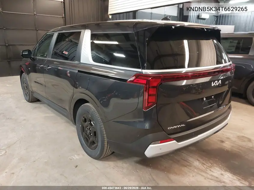 2026 Kia Carnival Mpv Lx VIN: KNDNB5K34T6629265 Lot: 45473643