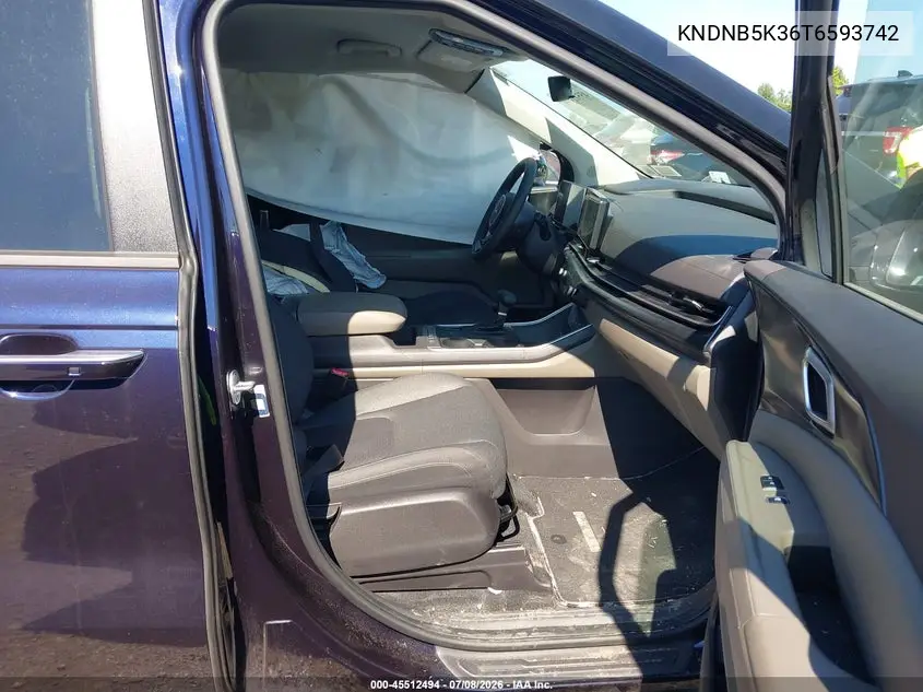 2026 Kia Carnival Mpv Lx VIN: KNDNB5K36T6593742 Lot: 45512494