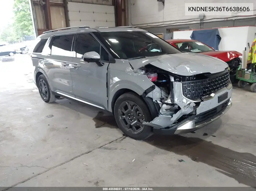 2026 Kia Carnival Mpv Sx VIN: KNDNE5K36T6638606 Lot: 45556031