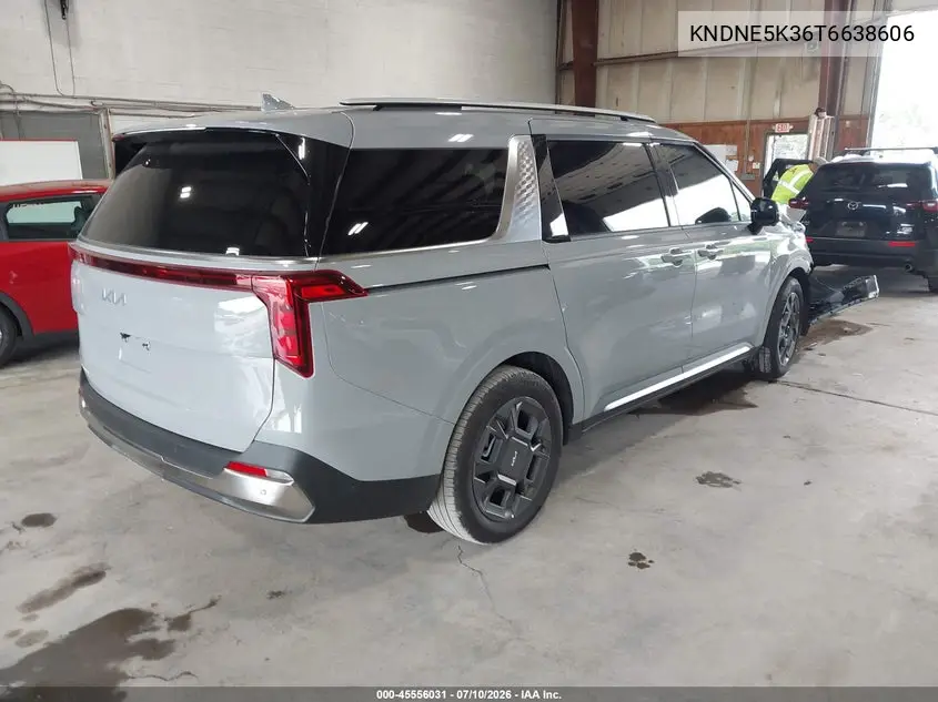 2026 Kia Carnival Mpv Sx VIN: KNDNE5K36T6638606 Lot: 45556031