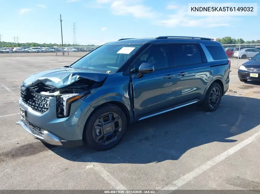 2026 Kia Carnival Mpv Hybrid Sx VIN: KNDNE5KA5T6149032 Lot: 45611029