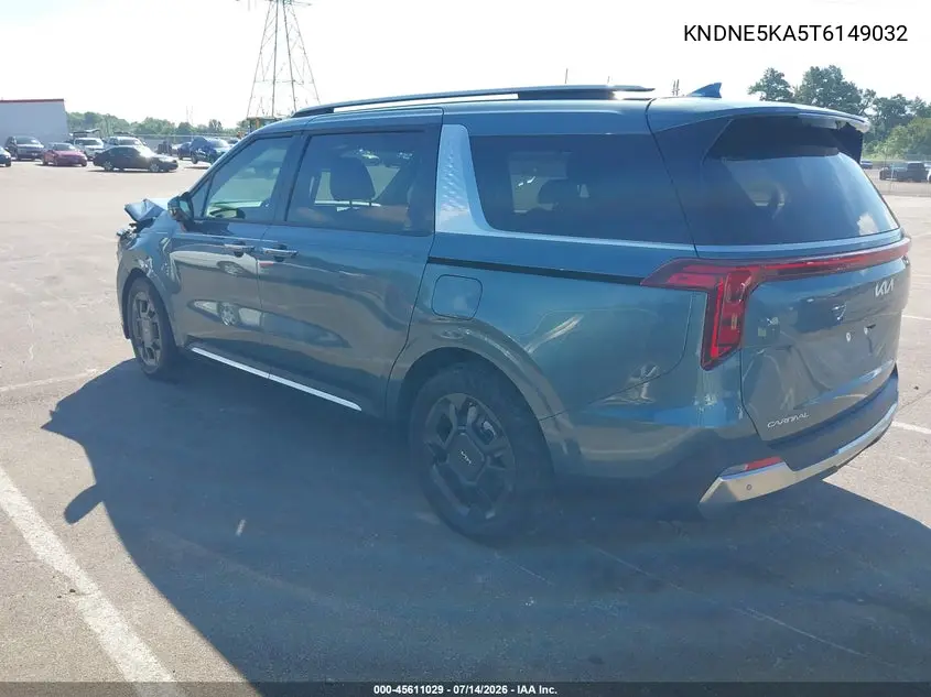2026 Kia Carnival Mpv Hybrid Sx VIN: KNDNE5KA5T6149032 Lot: 45611029