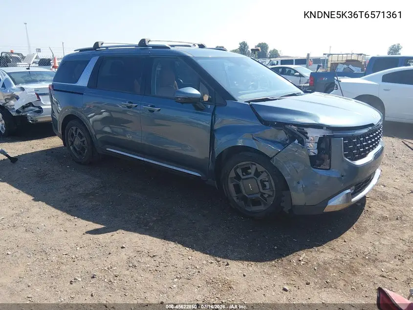 2026 Kia Carnival Mpv Sx VIN: KNDNE5K36T6571361 Lot: 45622850