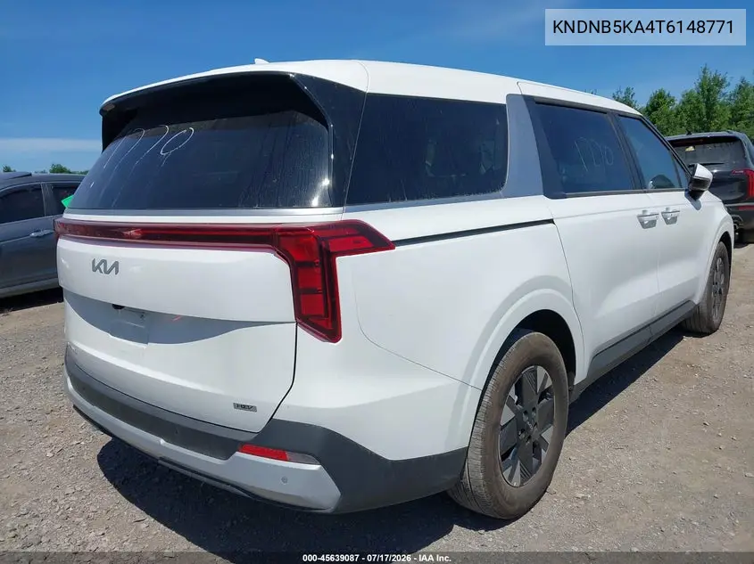 2026 Kia Carnival Mpv Hybrid Lxs VIN: KNDNB5KA4T6148771 Lot: 45639087