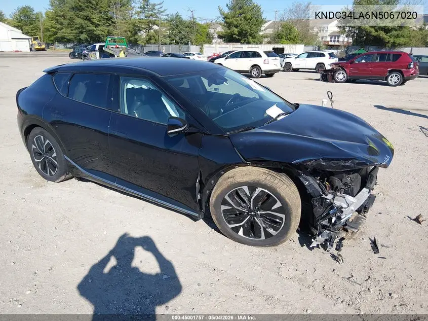 2022 Kia Ev6 Wind VIN: KNDC34LA6N5067020 Lot: 45001757