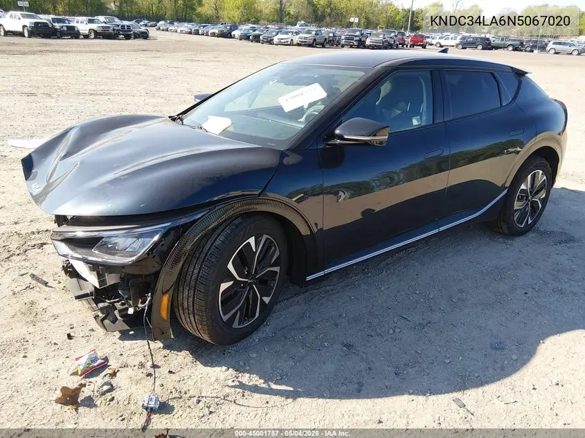 2022 Kia Ev6 Wind VIN: KNDC34LA6N5067020 Lot: 45001757