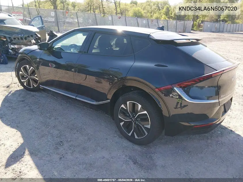 2022 Kia Ev6 Wind VIN: KNDC34LA6N5067020 Lot: 45001757