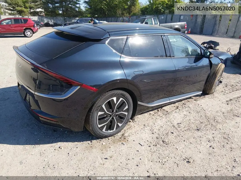 2022 Kia Ev6 Wind VIN: KNDC34LA6N5067020 Lot: 45001757