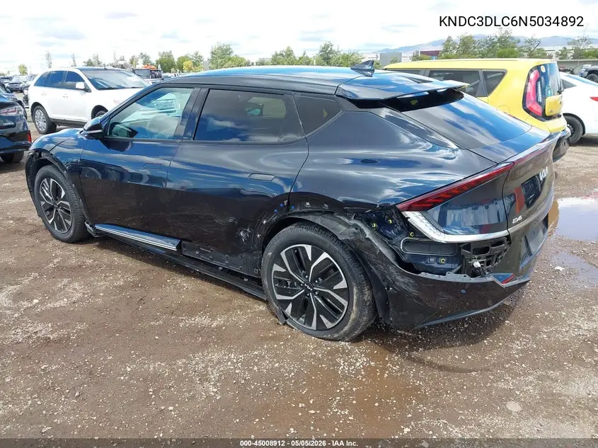2022 Kia Ev6 Wind VIN: KNDC3DLC6N5034892 Lot: 45008912